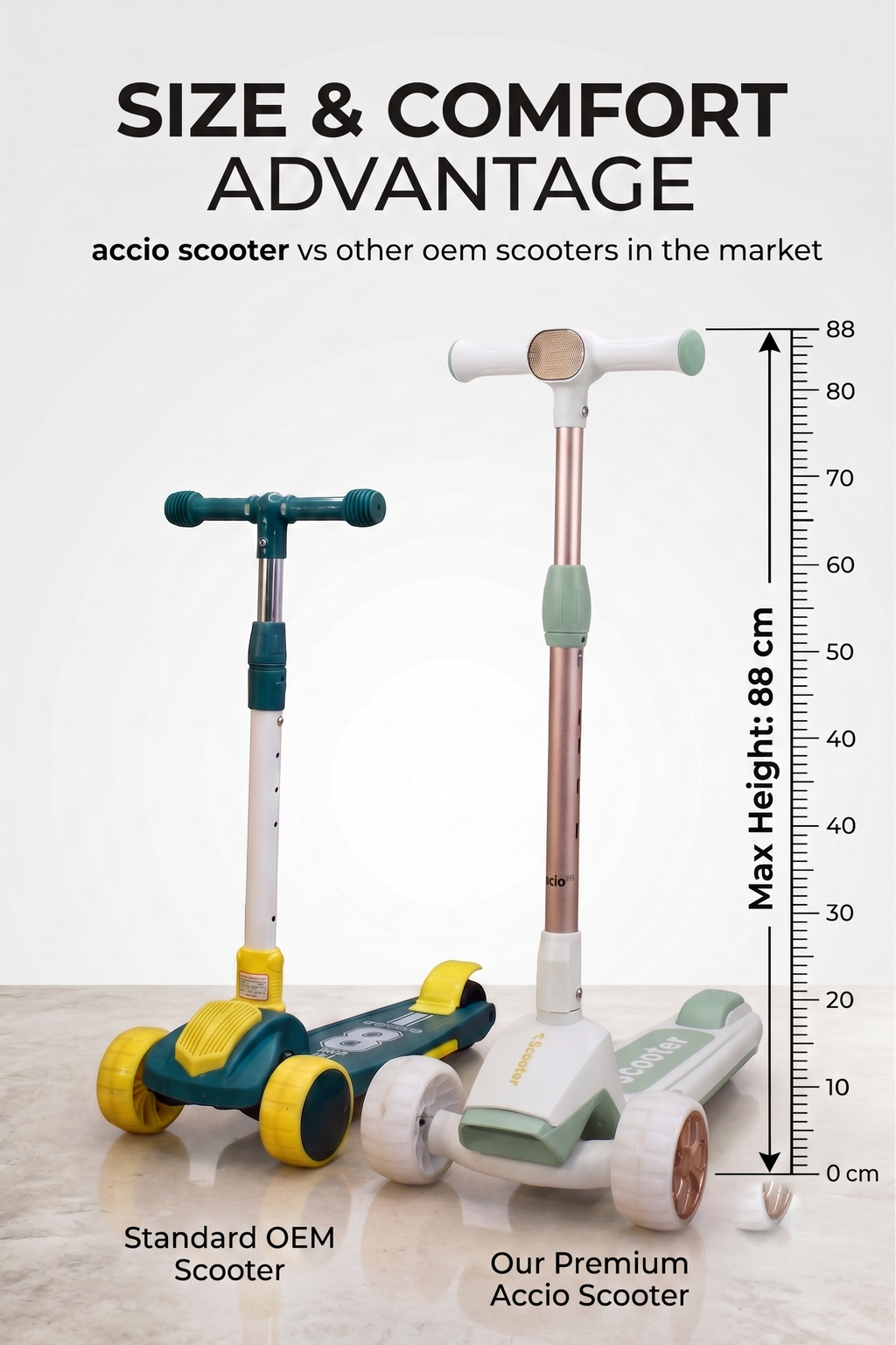 accio Kids Kick Scooter - Green
