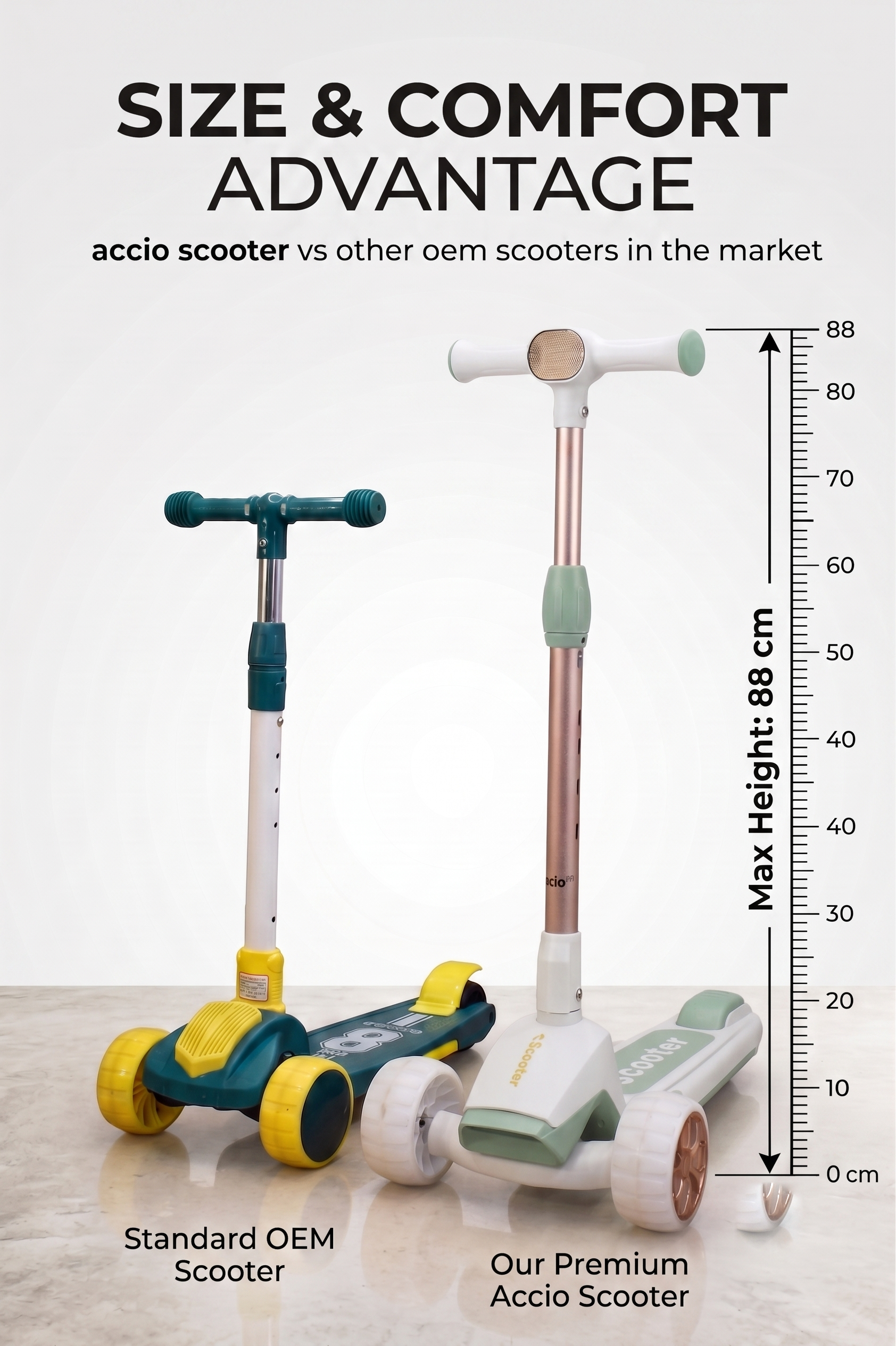 accio Kids Kick Scooter - Green