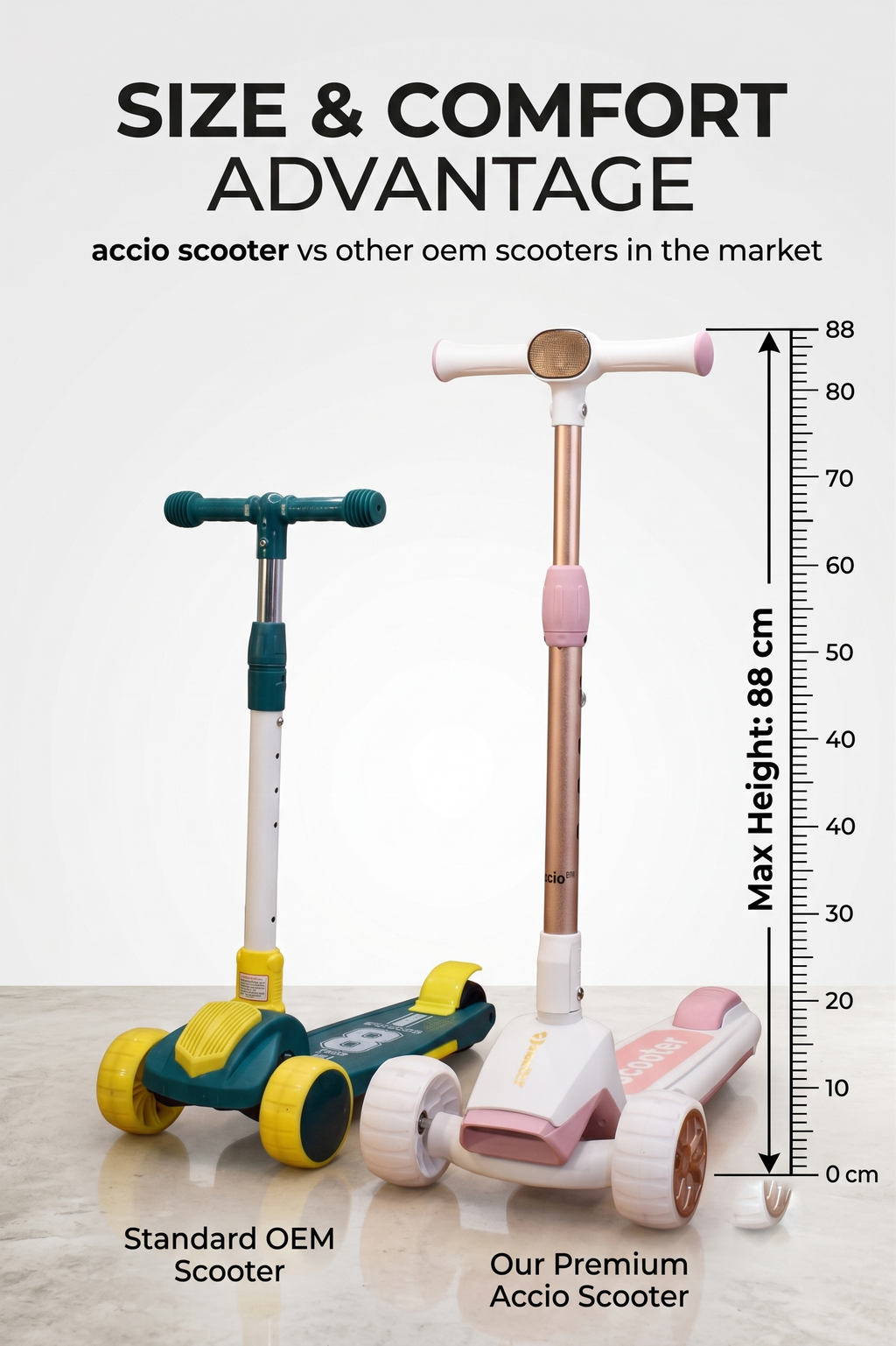accio Kids Kick Scooter - Pink