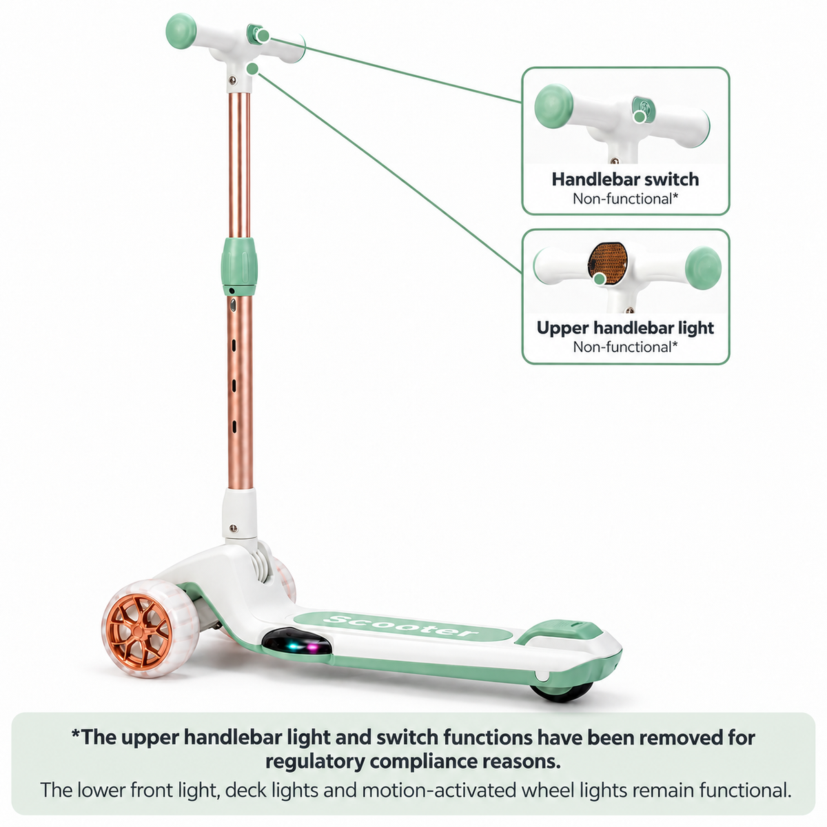 accio Kids Kick Scooter - Green