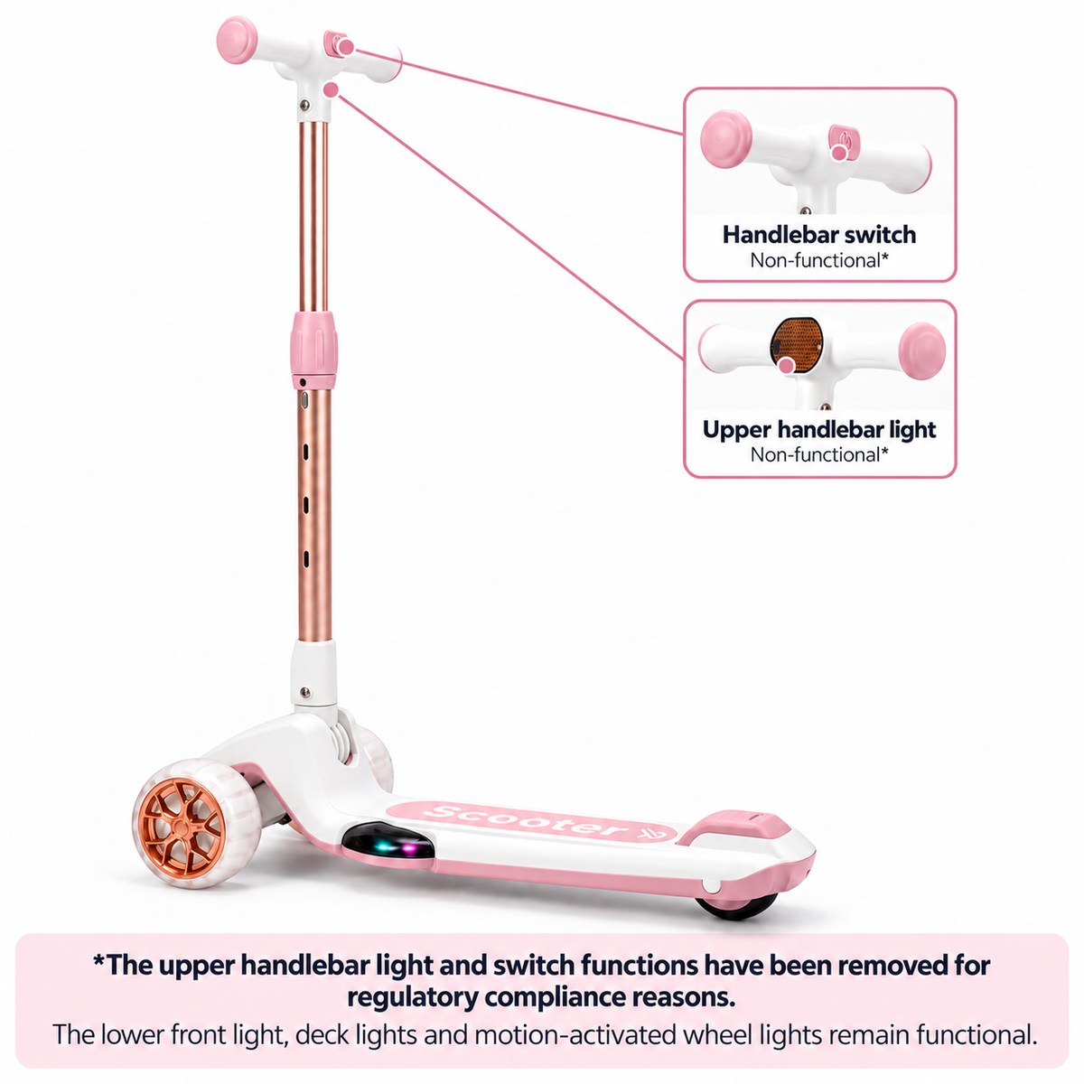 accio Kids Kick Scooter - Pink